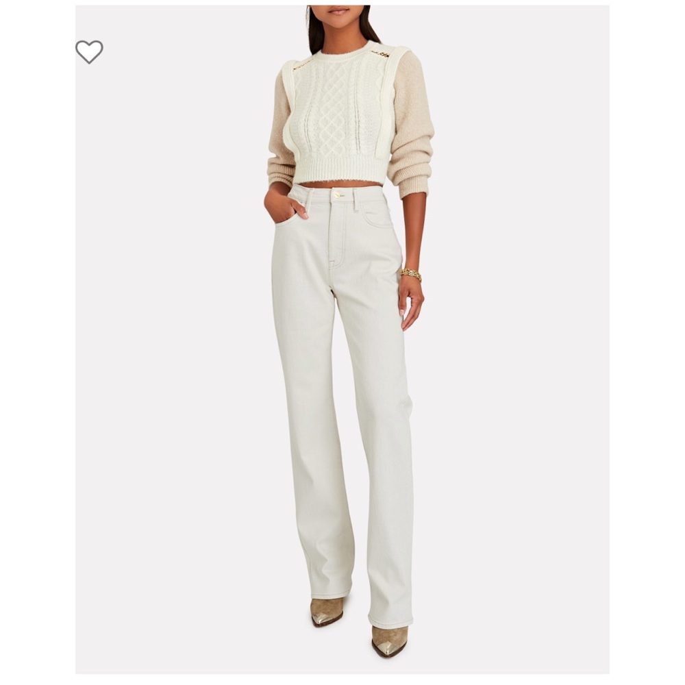 NWT Frame Le Jane Ecru White